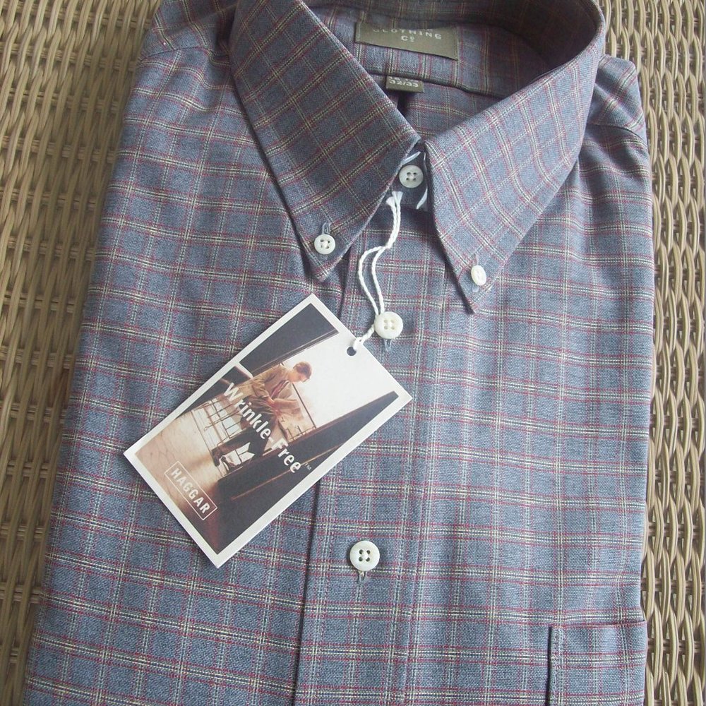 NWT Haggar Clothing Co. Men's 16 1/2  32/33  Long Sleeve  Shirt